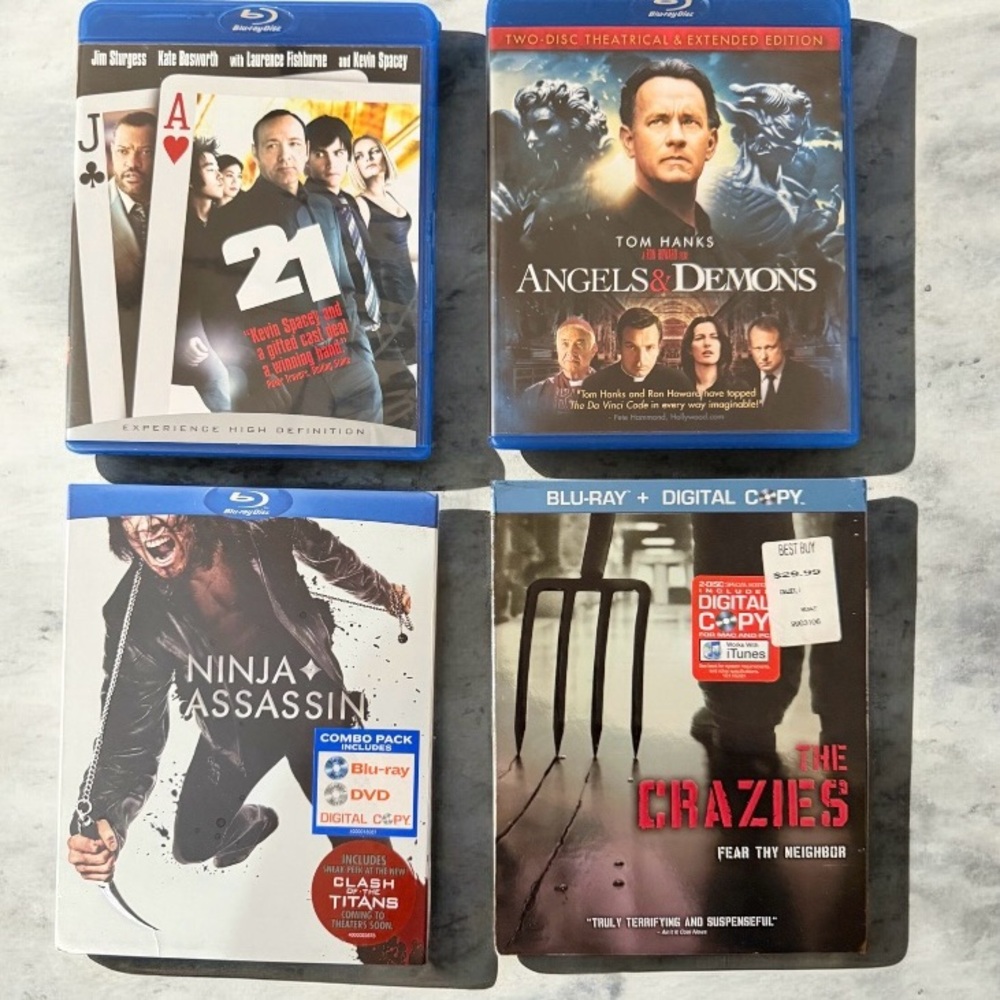 Group Of Four Miscellaneous Blu-Ray DVD’s